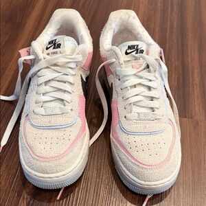 Nike Air Force 1 with Pink and White Accents